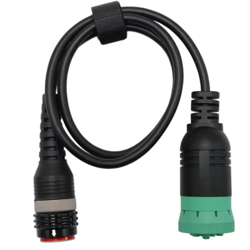 9-Pin Diagnostic Adapter Cable Heavy Truck Data Link Fault Code Reader ECU Communication