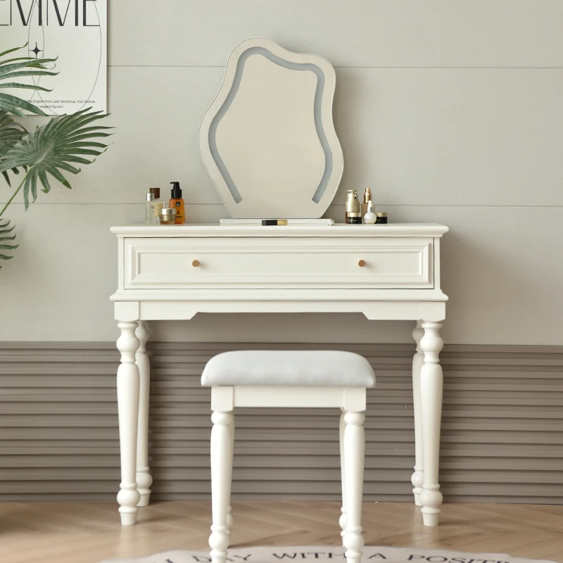 

French Aesthetic Vanity Desk Simple For Bedroom Nordic Unique Vanity Table Design Modern Tocador De Maquillaje Furniture