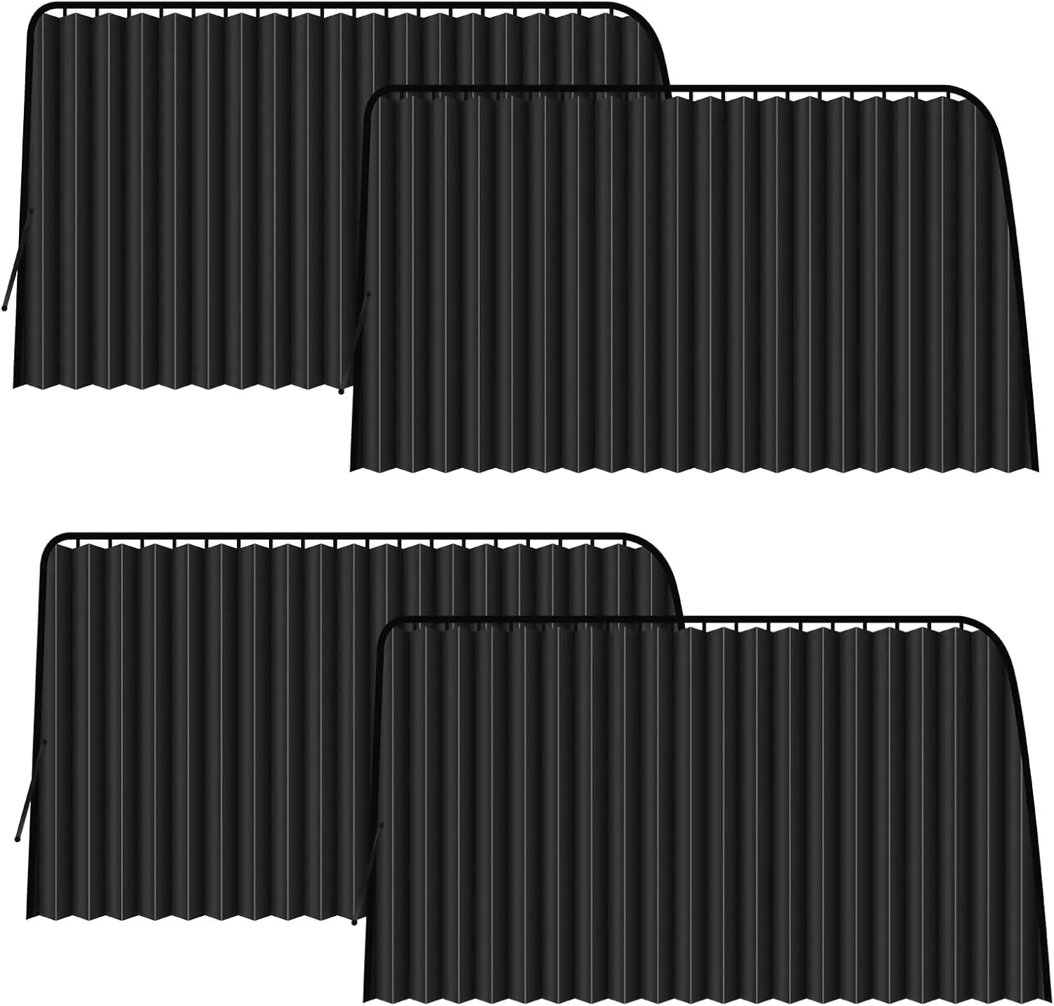 

4 шт. автомобильные шторы 29,1 x 18,8 дюйма, магнитные солнцезащитные чехлы с защитой от ультрафиолета для вождения, кемпинга, грудного вскармливания