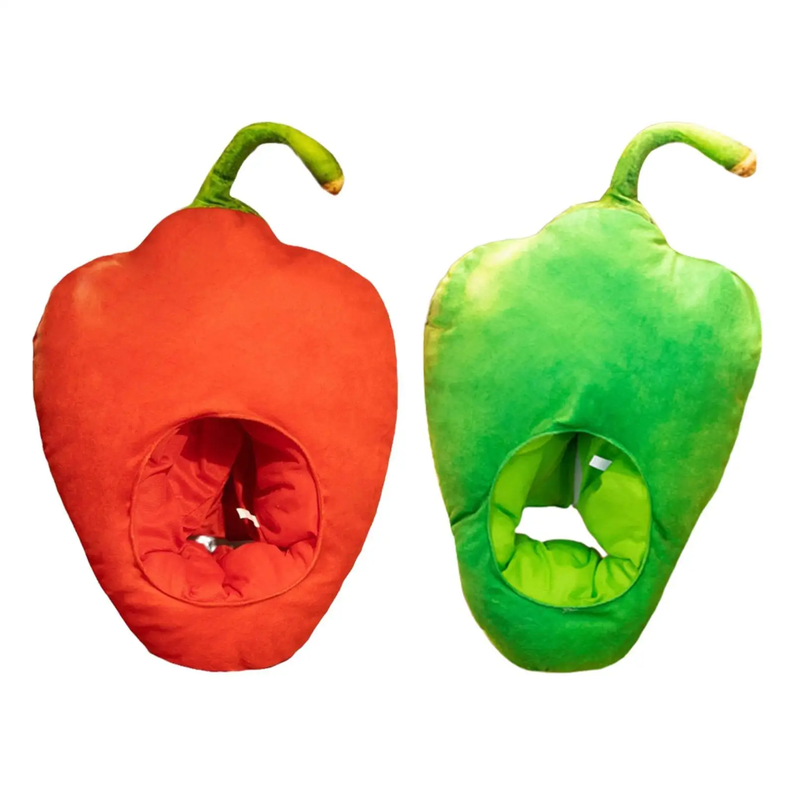 غطاء رأس من القطيفة على شكل قبعة فلفل للحفلات التنكرية وحفلات أعياد الميلاد واللوازم #1