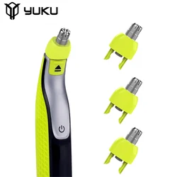 YUKU Nose Hair Trimmer Replacement Heads for Philips One Blade QP2520 QP2515 QP2630 QP6510 QP6520 QP6530 Hybrid Electric Shaver