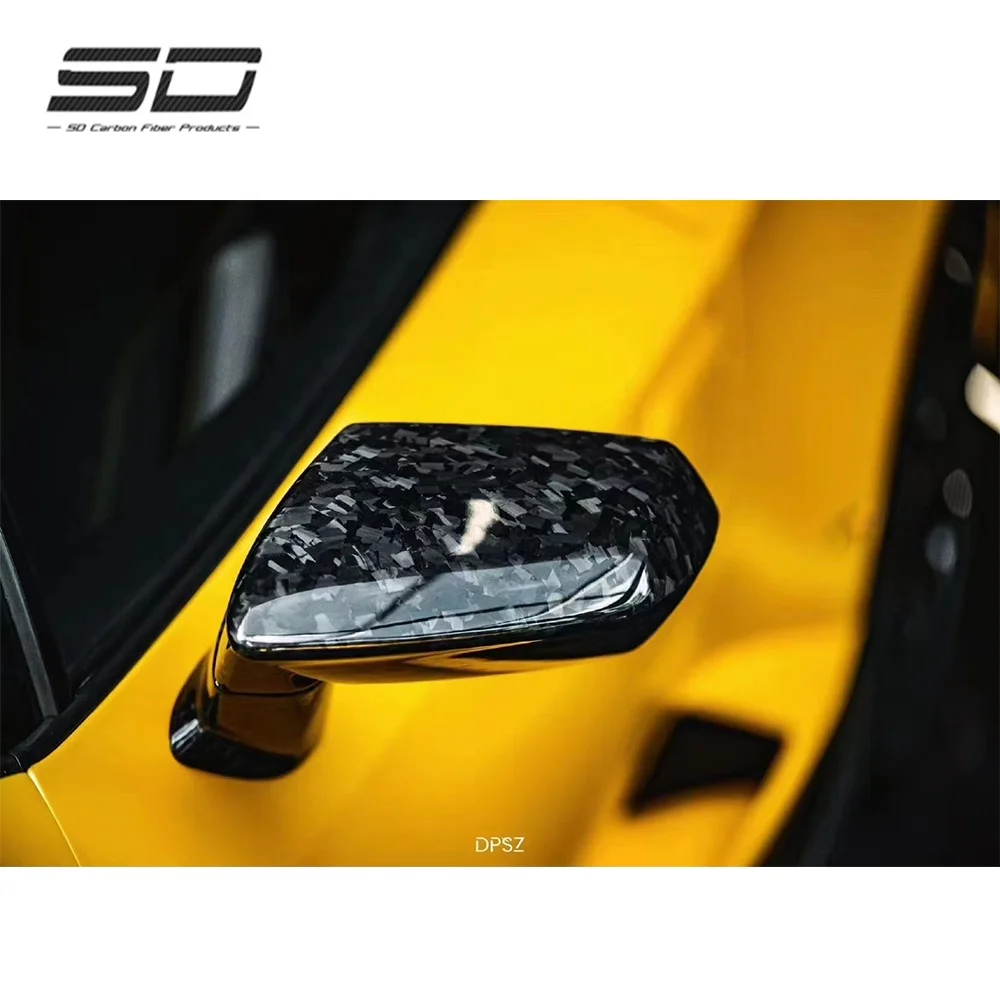 

Dry Carbon Fiber Bodykit Car Accessories Replacement Style Rear Mirror Cover for Lamborghini Aventador LP700 LP720