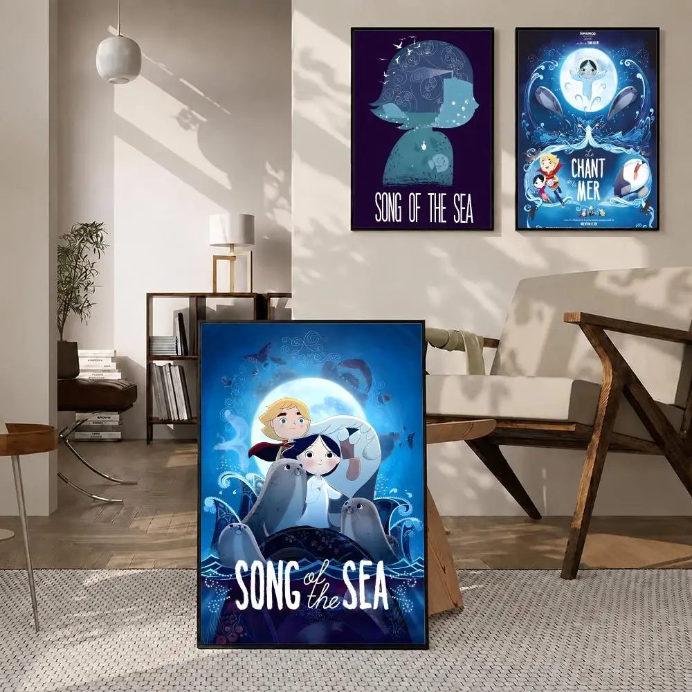 Movie Song of the Sea Poster High-definition  stickers, suitable for bedroom, living room, home decoration