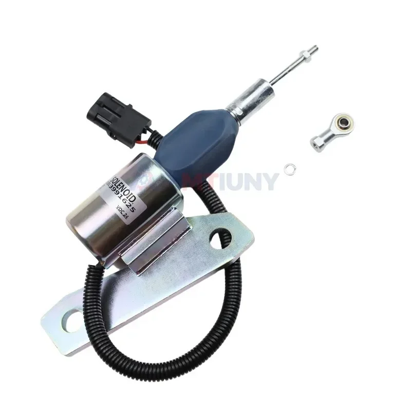 1PC Fuel Shutoff Stop Solenoid 24V 3991625 SA-4959-24 3358076 For Cummins 6BT 5.9L Engine For Hyundai R200-5 R225-7 Excavator - view 3