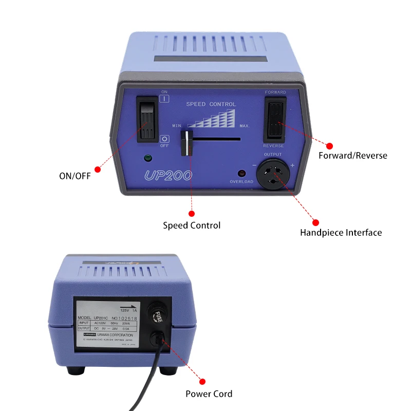UP200 Portable Electric Nail Drill Manicure Pedicure Machine Beauty Salon Nail Art Equipment view 2