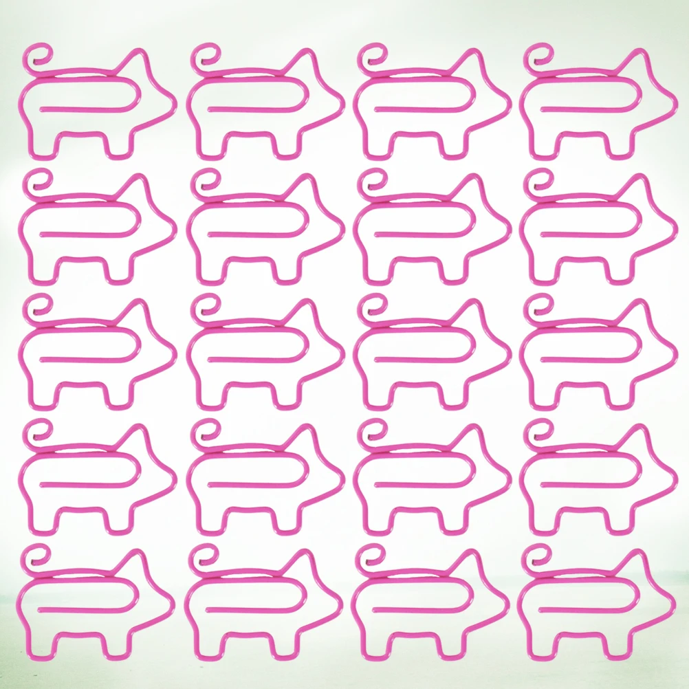 50 Pcs Metal Paper Clips Colorful Office School Supplies Cartoon Note Sorting Bookmarks Scrapbooking Organizing Paperclips