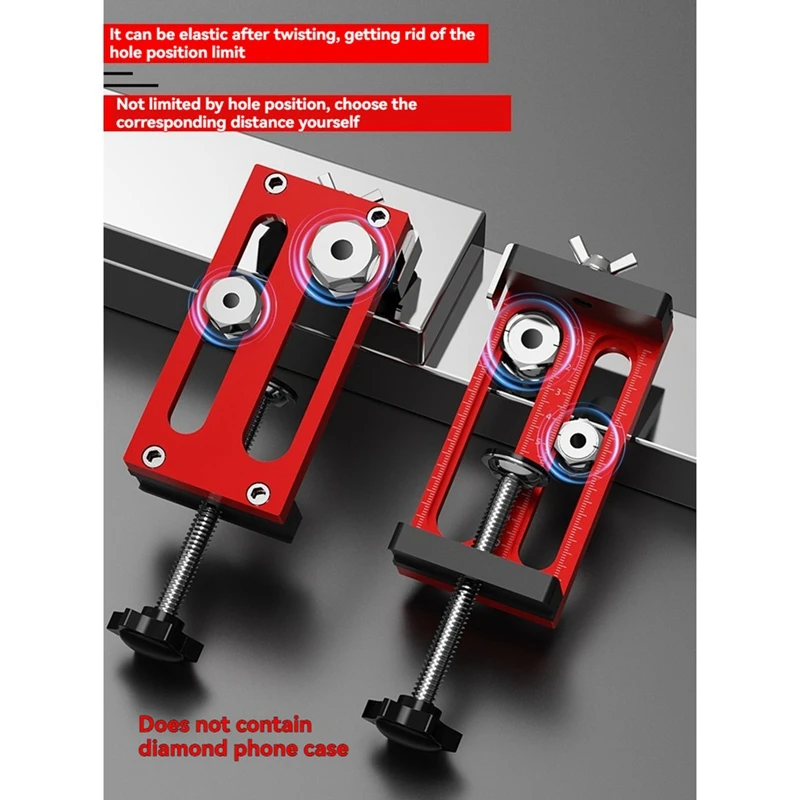 BAAG-ユニバーサルアルミプロファイル穴あけ治具、ドリルパンチングロケーター補助ツールアルミプロファイルスクリューパンチャー