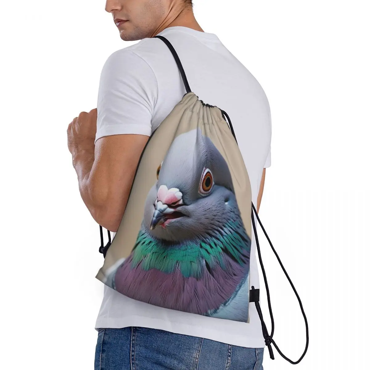 

Серые рюкзаки-мешки на шнурке для мужчин, женщин и студентов, сумки для обуви и книг