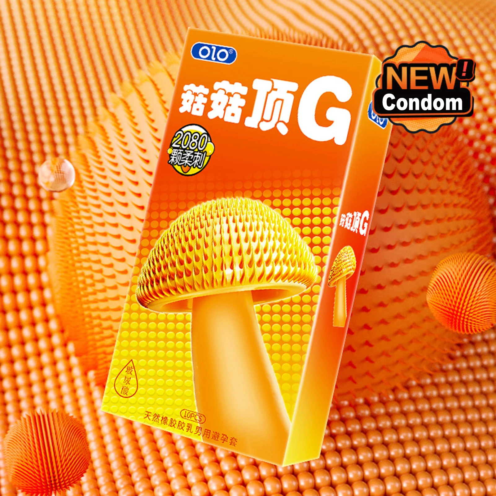 10pcs Passion Condom Sex Toy G-spot Dotted Penis Sleeves For Adult Men Stimulation Erotic Product Particles Contraception Condom