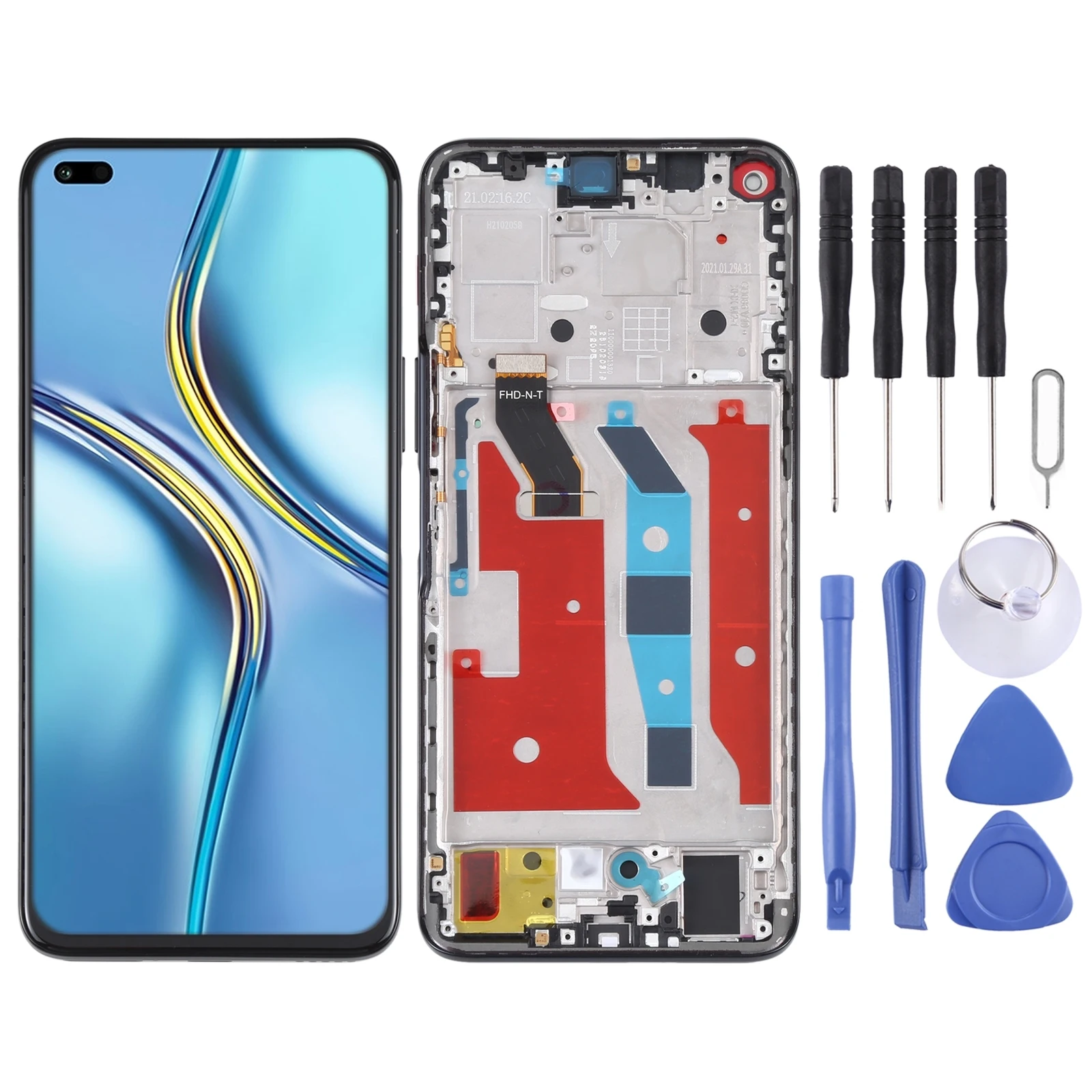 

For Honor X20 LCD Screen with Frame LCD Screen and Digitizer Full Assembly