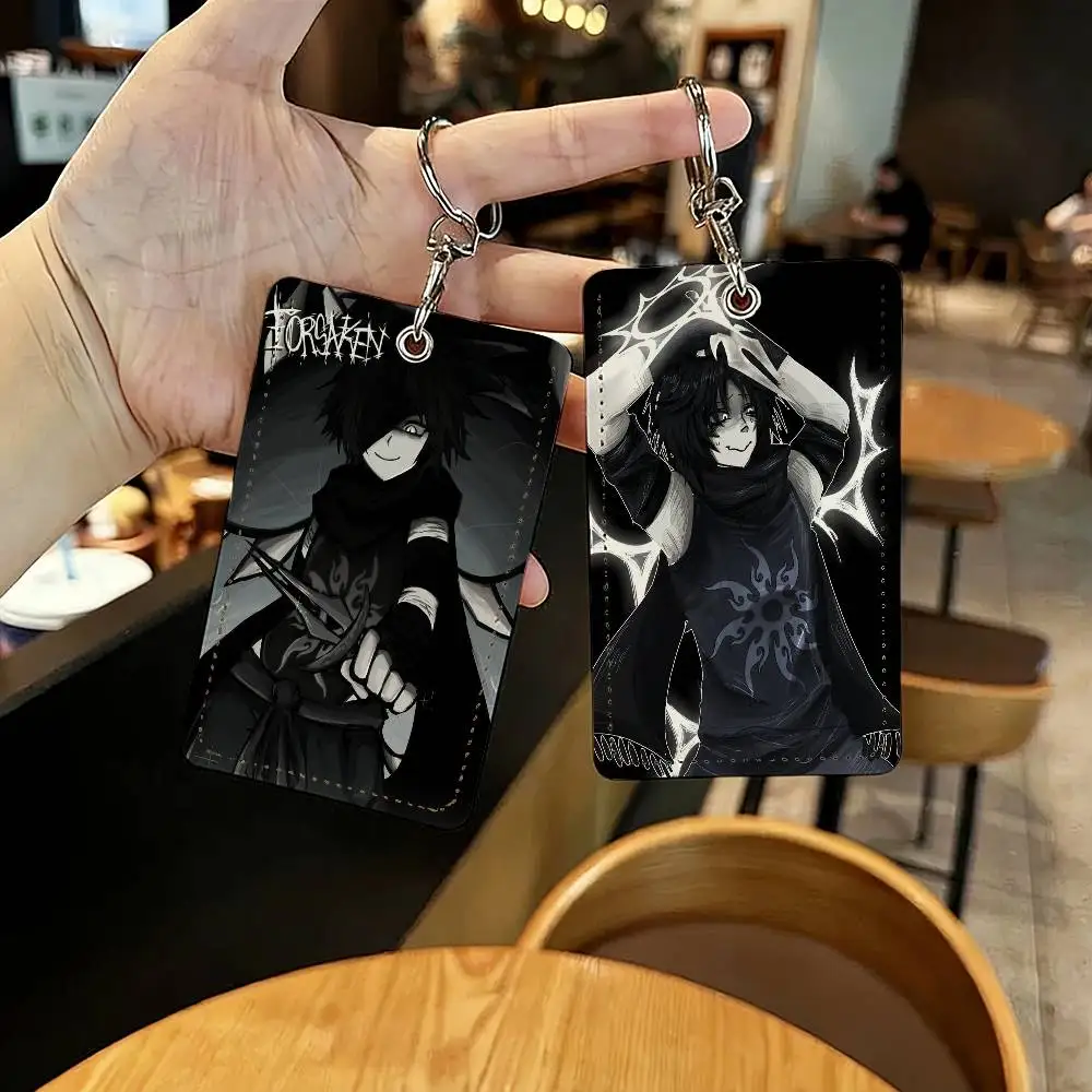 Game T-Two Time F-Forsaken Card Holder With Keychain Executive Protection For Bank Credit Subway Bus Case