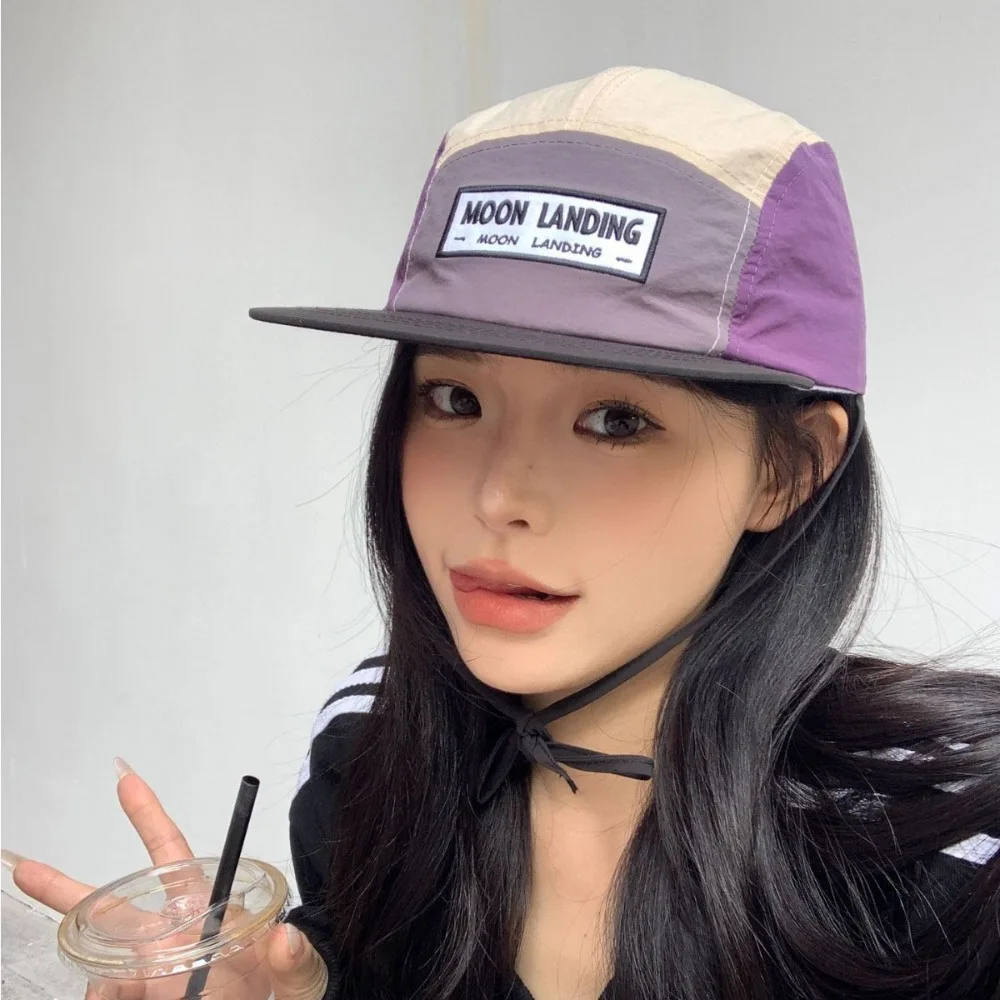 

Simple Cotton American Style Baseball Hat Flat-brimmed Leisure Sunscreen Hat Sun Hat Retro Peaked Cap Men