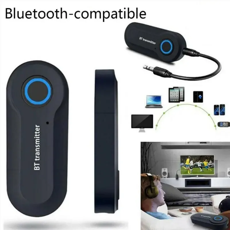 Universal Bluetooth Transmitter 3.5MM Jack Audio Adapter Wireless Bluetooth Stereo Audio Transmitter Adapter For PC TV Headphone view 4