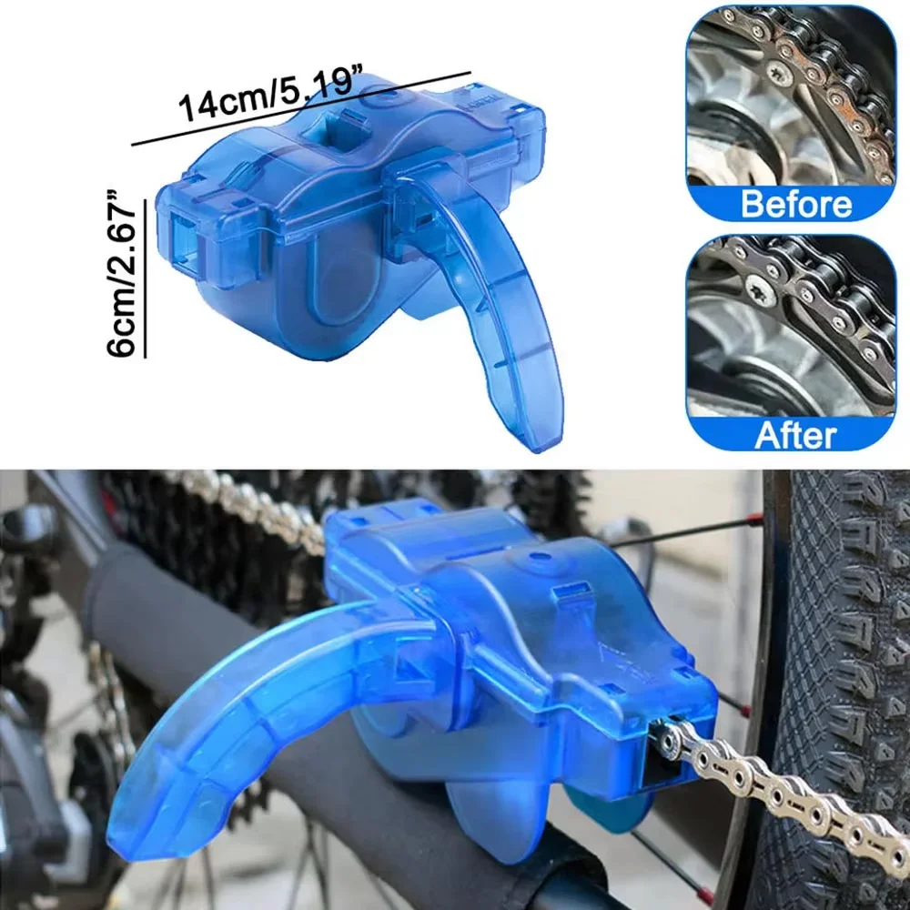 Kit de limpieza de cadenas de bicicleta con 125 ml de aceite lubricante, herramientas de limpieza para eliminar profundamente la suciedad, prevenir la oxidación y garantizar un pedaleo silencioso, ideal para bicicletas de montaña, bicicletas de carretera y bicicletas eléctricas.