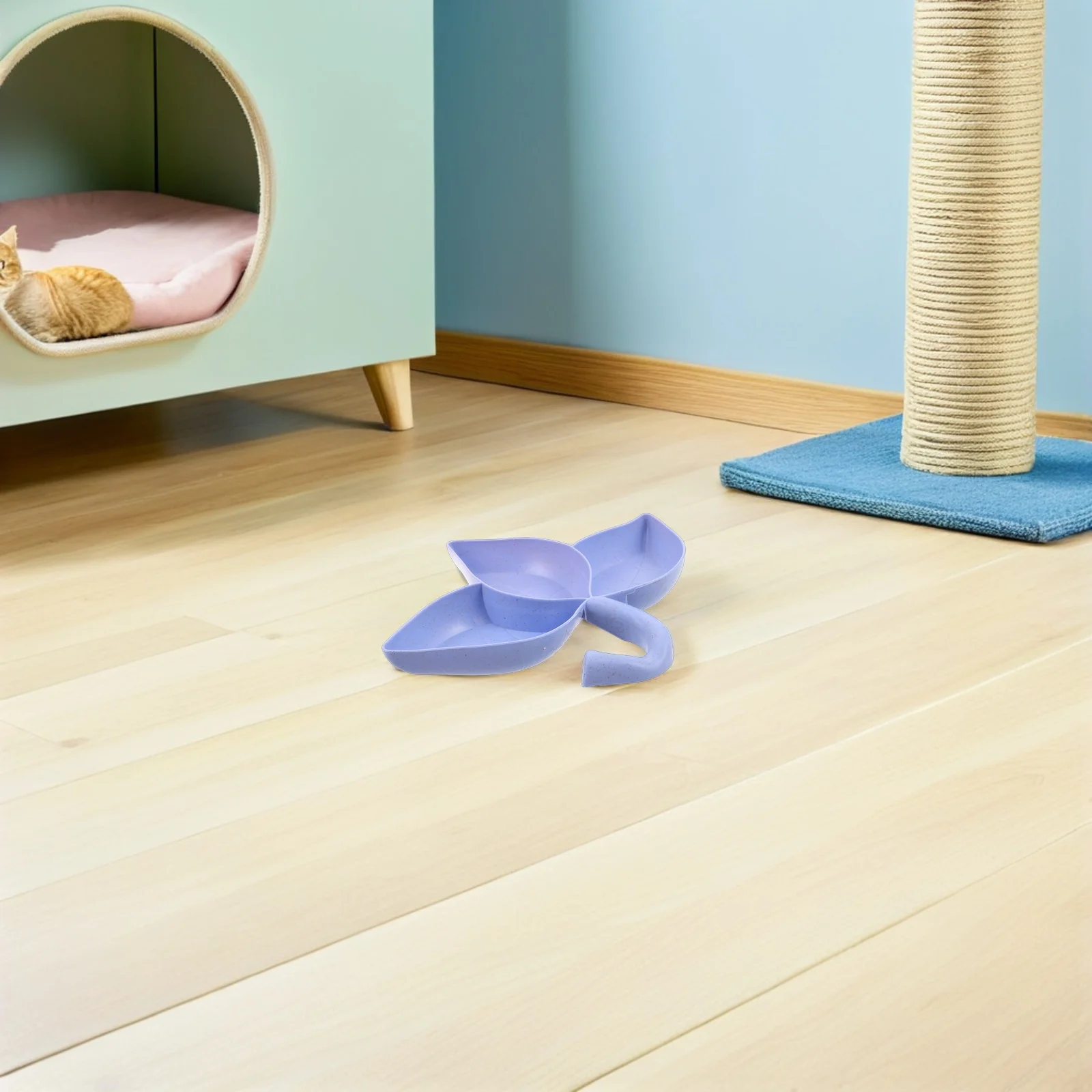 

6pcs Pet Food Container 3-Section Small Animal Feeding Bowl For Hamsters Chinchillas Rabbits Anti-Spill Pp Plastic Feeder -