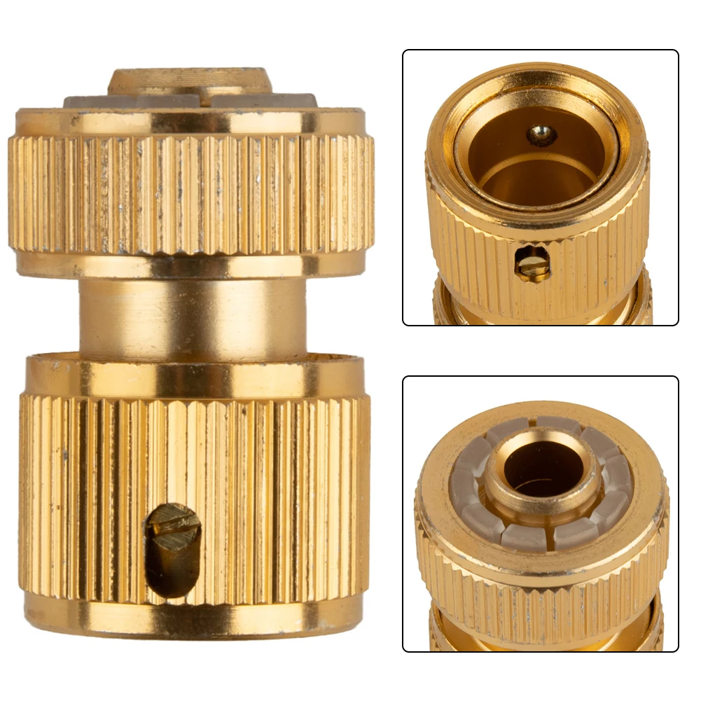 Garden Hose Thread Quick Connector Watering Adapter Drip Irrigation Copper Drip Irrigation Copper 1/2 Inch Brass Female And Male