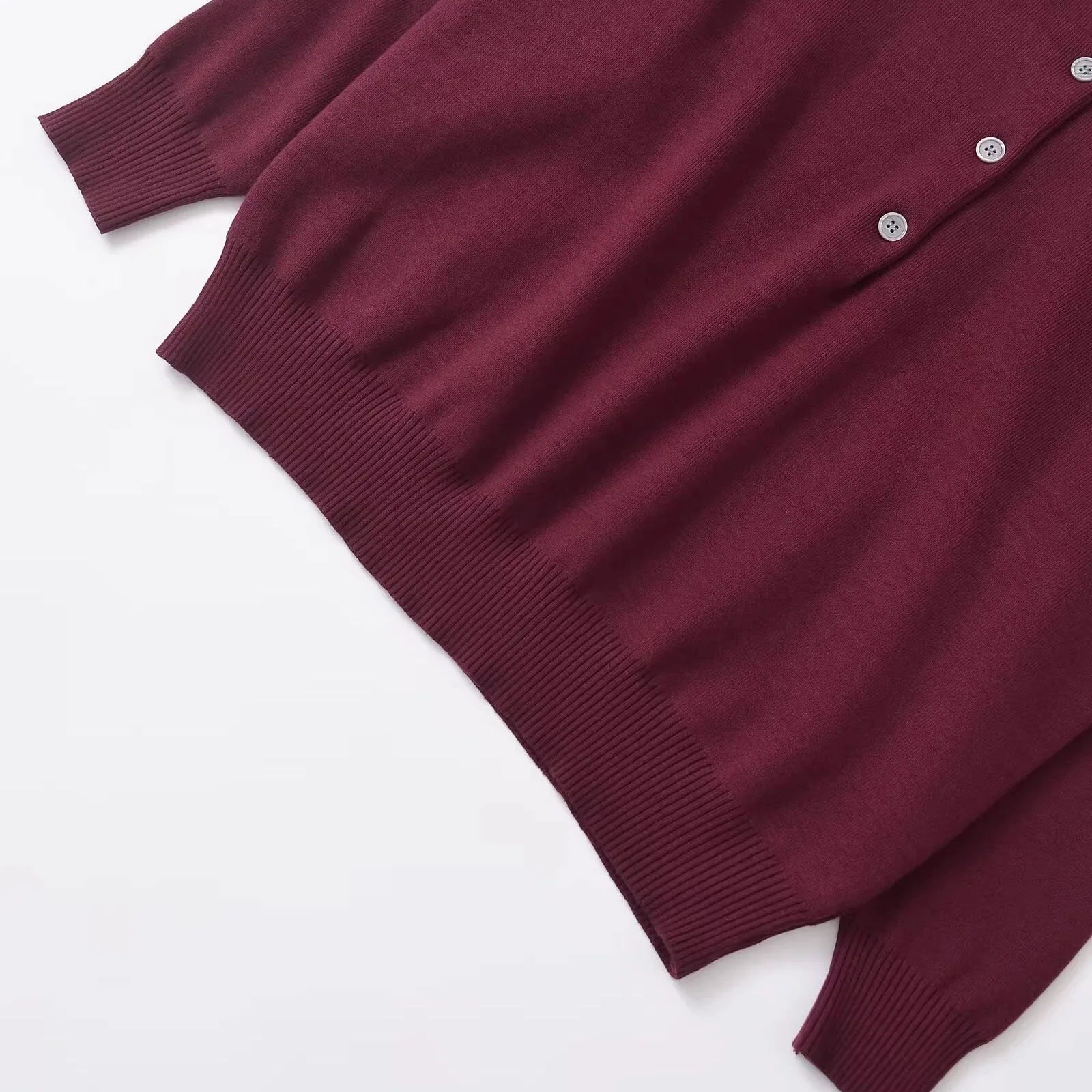 

ZAB Autumn New Women's Faion Wool Blend Loose irt Street Sle Long Sve Polyester Fabric Knitted Top