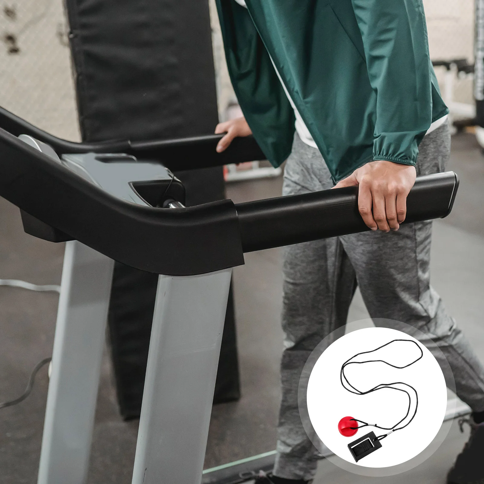 

Treadmill Emergency Stop Key Replacement Switch Security Lock Magnetic Abs Accessories