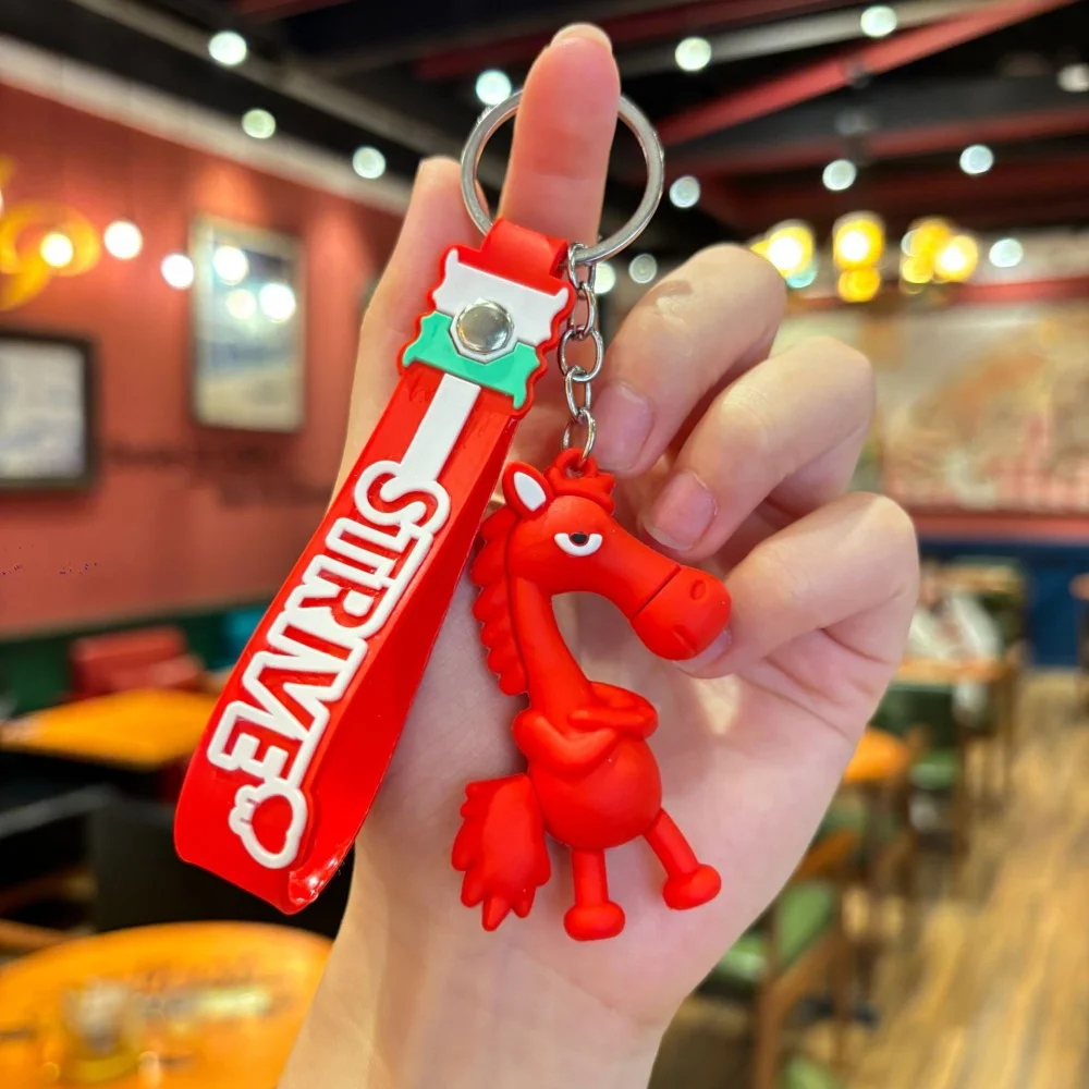 ПВХ-мультфильм-лошадь-кулон-брелок-украшение-сумка-лошадь-брелоки-держатель-для-женщин-девочек-подарок-ювелирные-изделия-модный-кулон-брелок