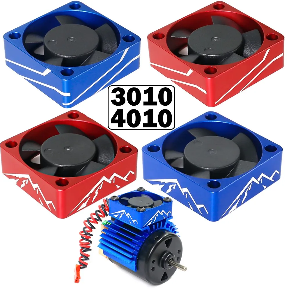 

30mm/40mm Rc Model Car 550 540 3650 3660 Mini Brushless Motor Electrically Regulated High-speed Esc Cooling Fan 5v-7v 3010/4010