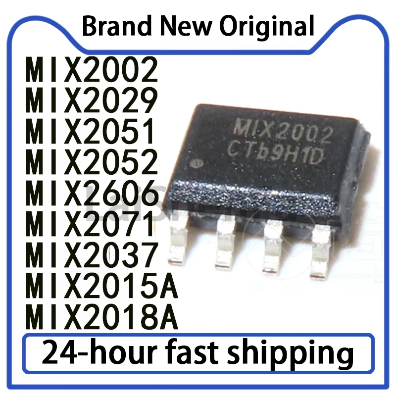 10PCS MIX2002 MIX2051 MIX2029 MIX2052 MIX2606 MIX2071 MIX2037 MIX2015A MIX2018A 2051 2052 2071 2037 NEW SMD audio SOP-8 IC Chip