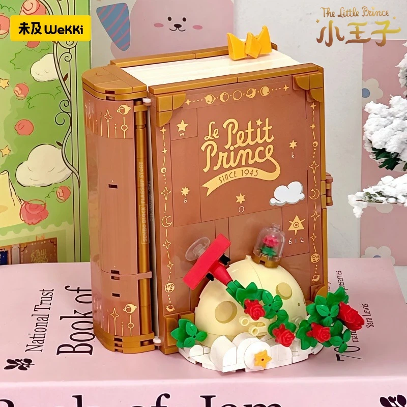 

The Little Prince Assembling Building Blocks Fairy Tale Book Kawaii Anime Cartoon Model Desktop Ornaments Children Holiday Gifts