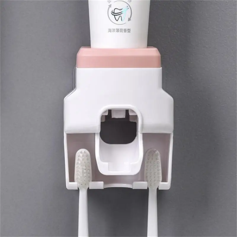 Automatic Toothpaste Machine Durable Moisture-proof Portable Save Time Punch-free Threaded Interface Toothbrush Holder Firmly