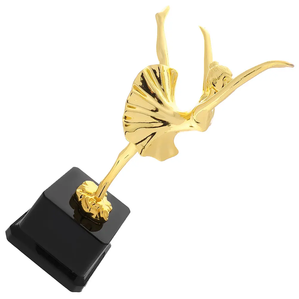 

Dance Gold Trophy Plastic Ballet Dance Prize Award for Competition Recital Small Display Kids Trophy Decorative Sculpture