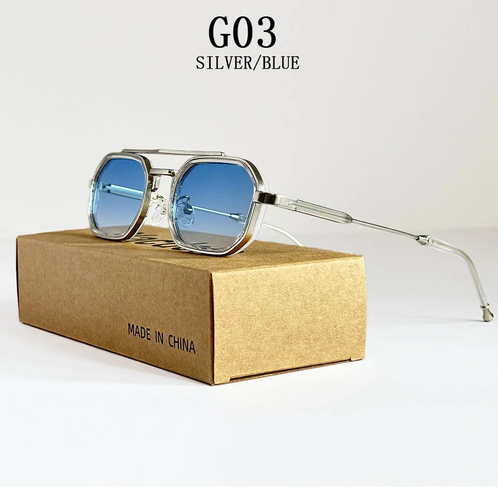 Platz Punk Sonnenbrille Für Männer Luxus Vintage Steampunk Sonnenbrille Frauen Trendy Mode Gläser Dropshipping Gafas De Sol Hombre – Detail 3