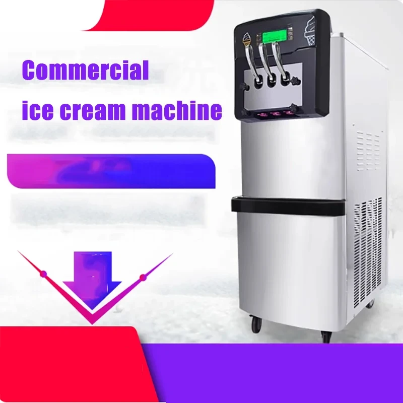 Commercial Soft Serve Ice Cream Maker With Pre-cooling for Sale