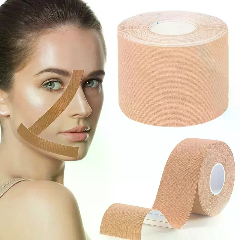 1 Roll Muscle Kinesiology Elastic Knee Pain Relief Strain Patch 2.5-10cm Sports Kinesiology Tape Athletic Recovery Stickers