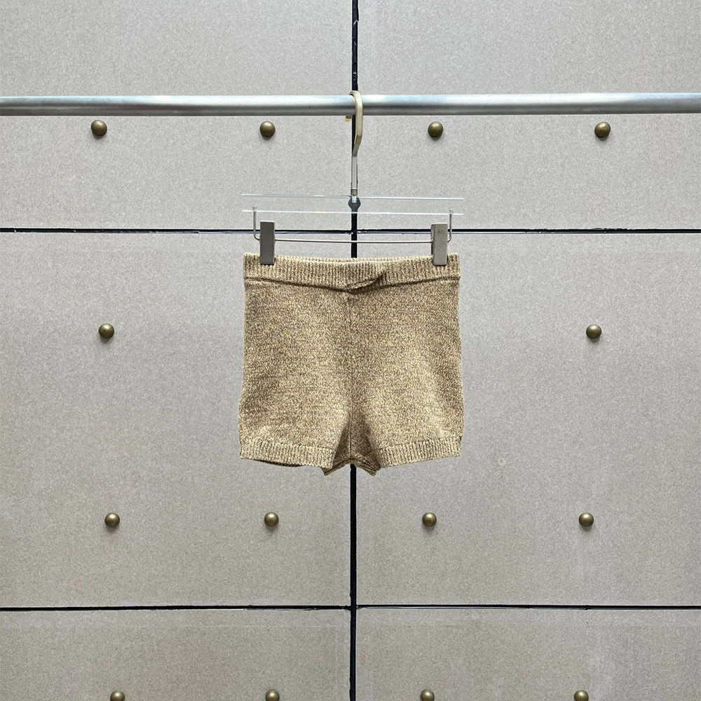 

Женские шорты из 100% шерсти на заказ, модные универсальные короткие брюки с высокой талией, ранняя весна 2026, новинка Y2k