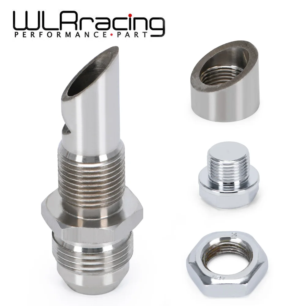 WLR RACING - Stainless Steel Exhaust Vacuum Kit Catch Can Vent E-VAC Scavenger Kit includes T304 SS E-VAC fitting