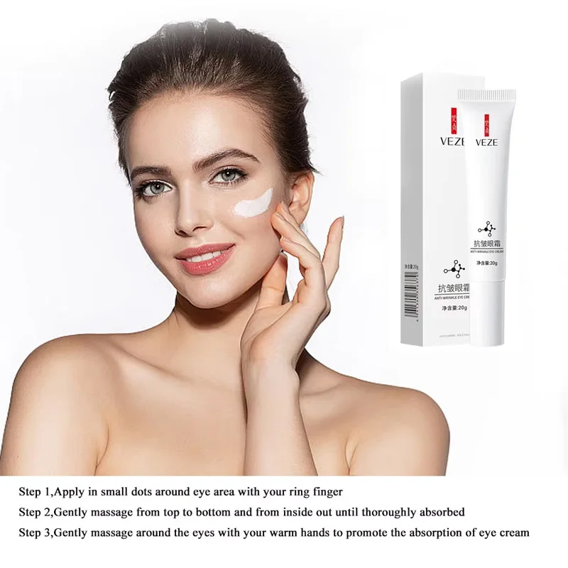 Nicotinamide Eyes Cream Dark Circles Fading Eye Bags Eye Hyaluronic Acid Moisturizing Serum Against Puffiness Eye Care Gel