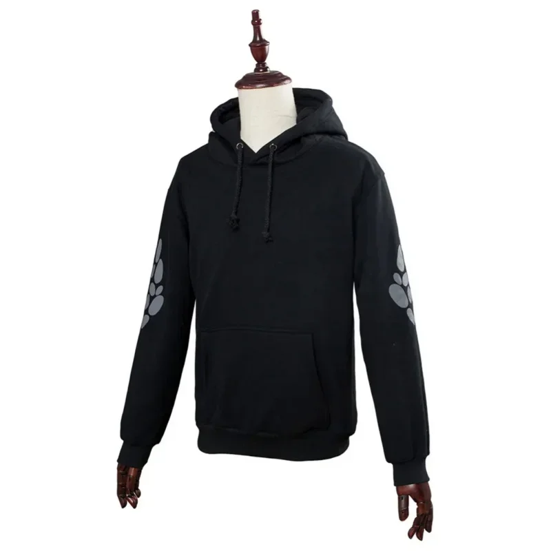 Felpa con cappuccio cosplay per adulti Light fury senza denti uomo donna casual giacca con zip cappotto pullover felpa Nero Bianco