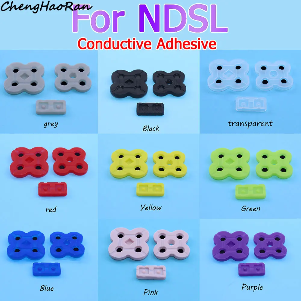 2 PCS Conductive Rubber Button Pad 3 in 1 Replacement Part For Nintend DS Lite For NDSL Silicone Buttons