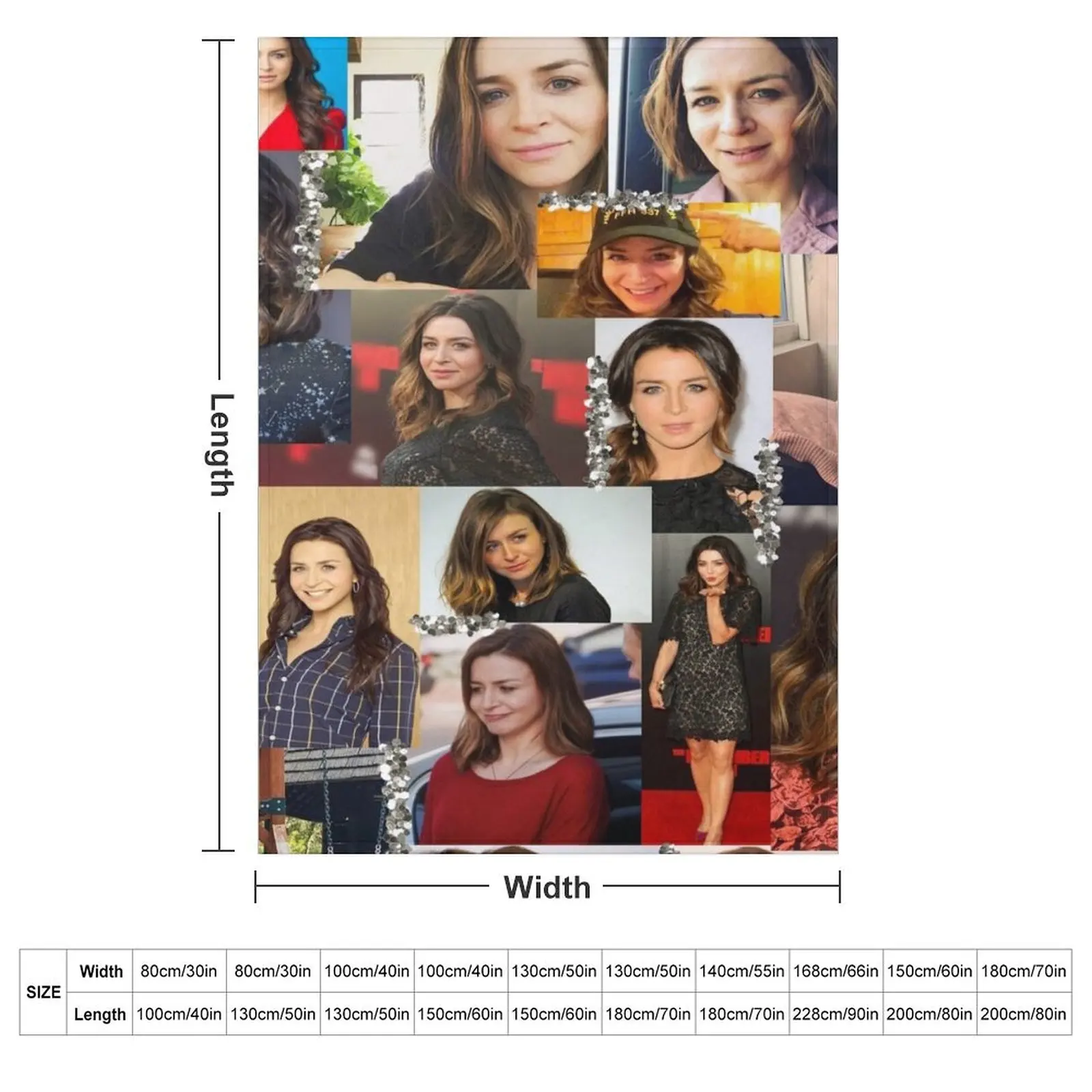 caterina scorsone collage :) Throw Blanket Plush Decorative Sofas Bed Softest Blankets