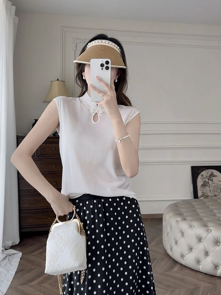 

Новая китайская вязаная жилетка из шелка и лиоцелла Zhang ei: Модная женская одежда для красоты и радости в этом мире