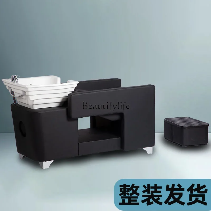 02Hair Saloon Dedicated Simple Ceramic Basin Beauty Shampoo Flushing Bed