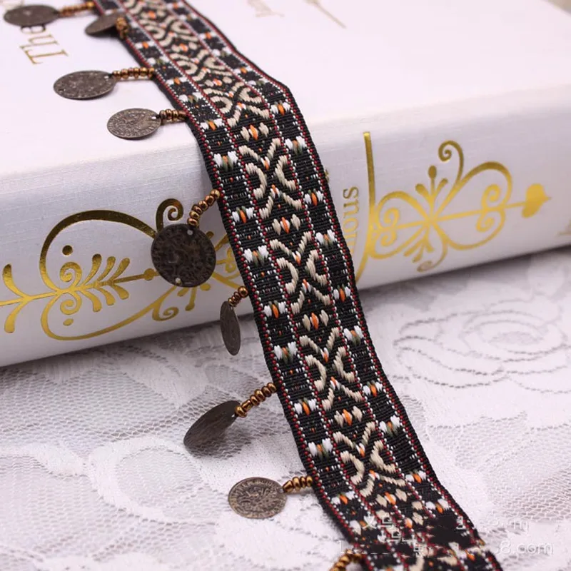 Embroidered Lace Ribbon, Clothing Accessories, DIY, Handmade Party Lace Fabric, 1 Yards