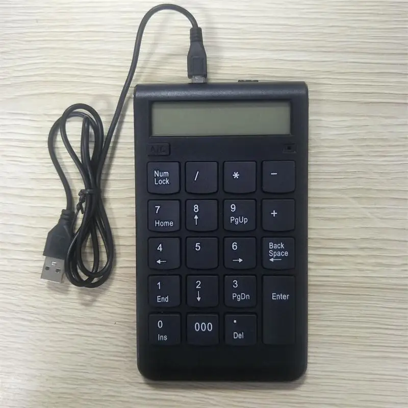 

Проводная цифровая клавиатура, дисплей, калькулятор, ноутбук, финансовый бизнес-офис, клавиатура