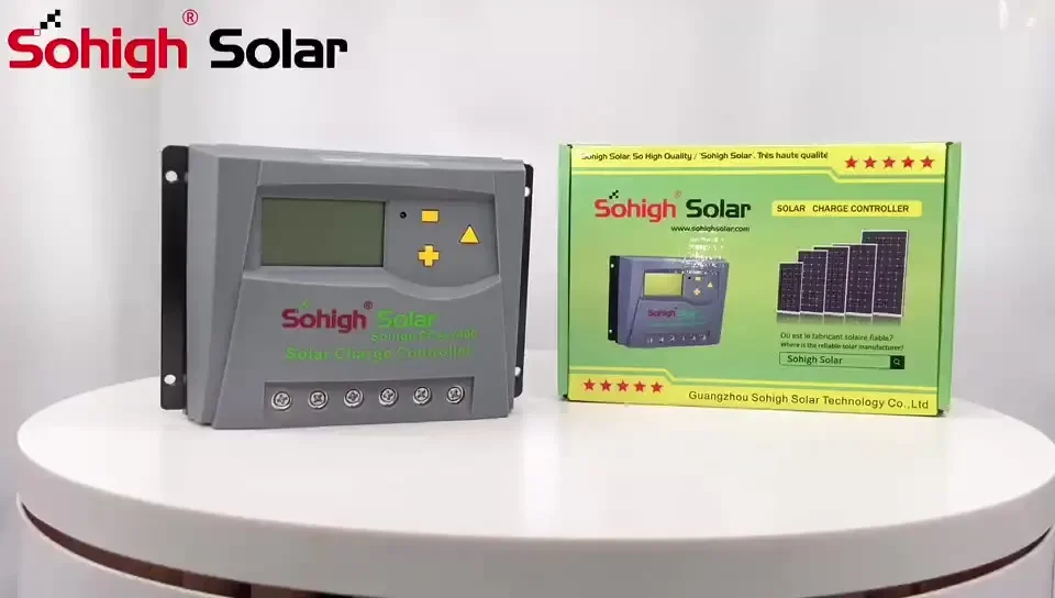 وحدة تحكم شحن شمسية هجينة ، وحدة تحكم بتيار مستمر ، شاحن لوحة ، ألياف زجاجية خارجية ، 60 أمبير ، 12 فولت ، 24 فولت