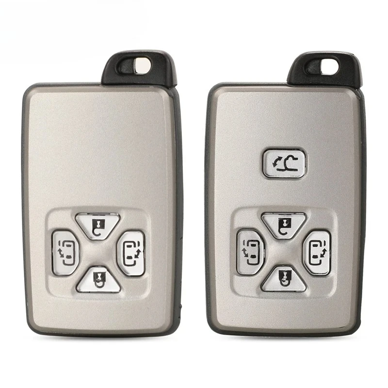 

Smart Keyless Shell for Toyota Noah Voxi Alphard Estima Vellfire Smart Card Remote Car Key Case Fob 4/5 Button 1pc