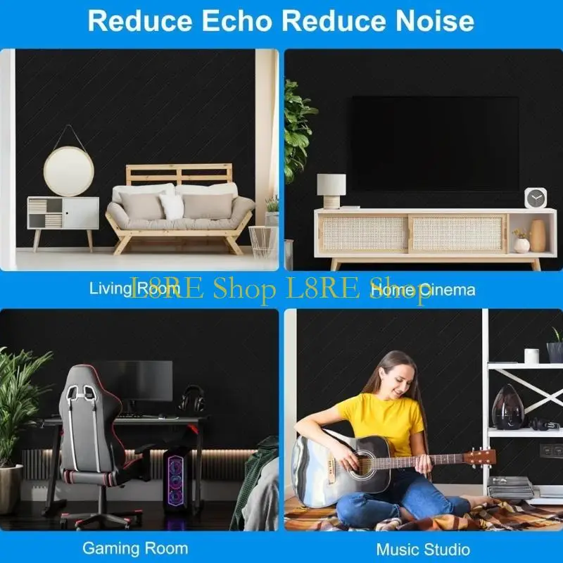 L8RE ACOUSTICA FUAM ALLICACIÓN PANELES ESPUMA EN SONENA Tratamientos acústicos Maldosas pared