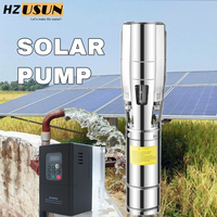 7 HP High Flow Solar Energy Submersible Water Pump Price SUS 304 Agriculture Solar Power Farm Irrigation Bore Impeller Pump Kits