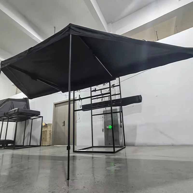 180 degree car roof tent awning freestanding with Light Emitting Diode 4X4 outdoor camping telescopic car awning