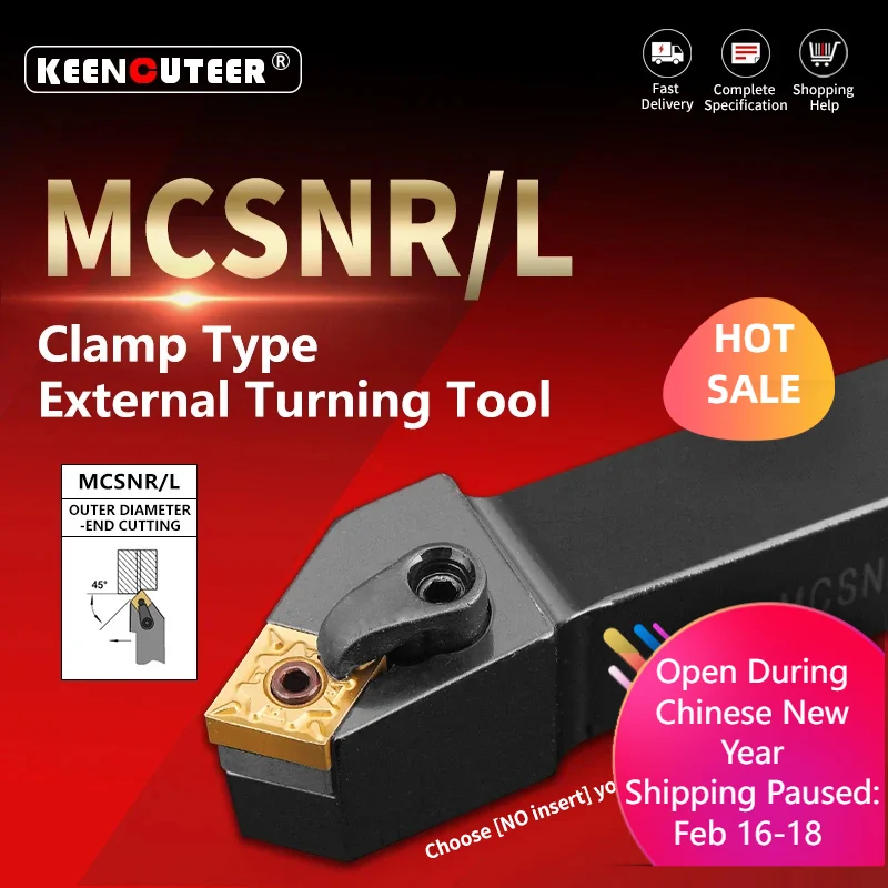 

Токарный инструмент MCSNR MCSNL MCSNR2020 MCSNR2525 MCSNR3232, токарный станок с ЧПУ, режущий инструмент, режущий стержень