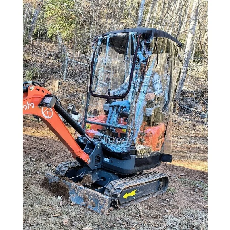 

Mini Digger Rain Cover Windproof Warm Awning PVC Cover For 1-2Ton Excavator