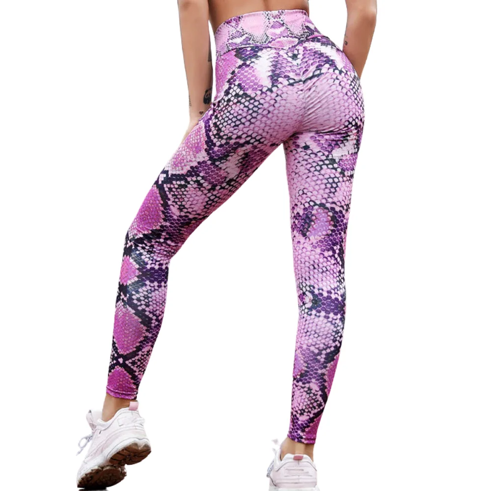 Sexy Slim Leggins for Womens Stretch Trouser Snakeskin pattern Leggings Deportes Pants Stretch Fitness Gym Legging