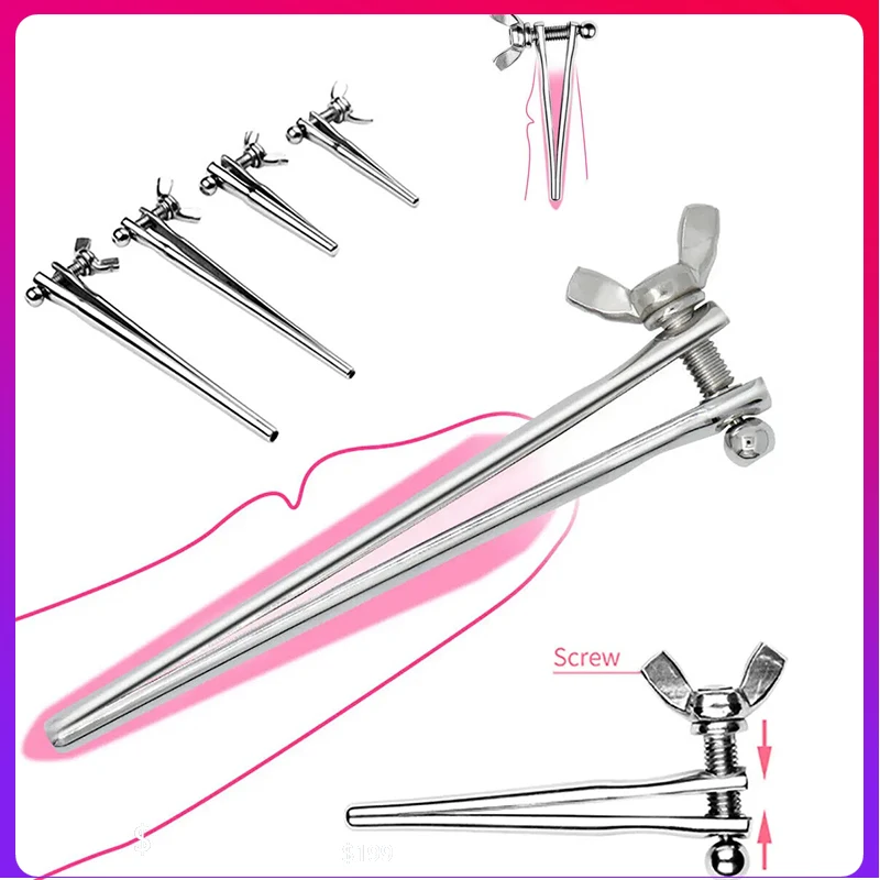 Adjustable Size Urethral Dilator Slave BDSM Toys Penis Plug Insert Sounding Rods Urethra Plug Sex Toys Men Masturbation Goods